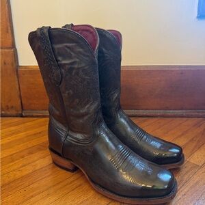 Chisos No. 2 Men's Black Leather Western Cowboy Boots